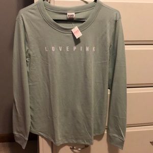 PINK Victoria's Secret Tops - PINK mint long sleeve tee PINK Victoria's Secret Tops - PINK mint long sleeve tee